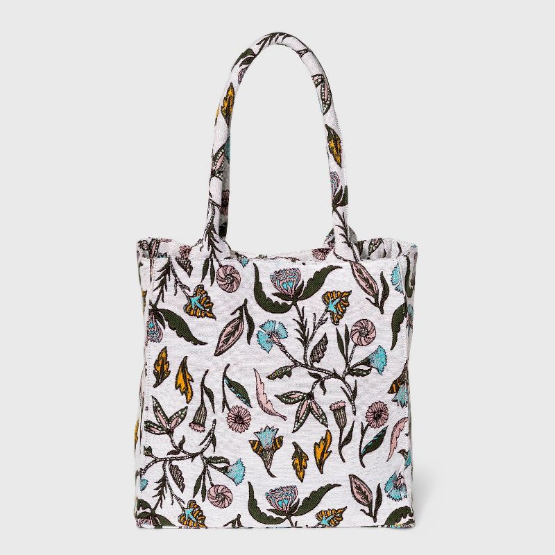 Floral Print Boxy Tote Handbag - Universal Thread™