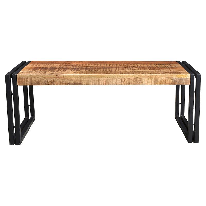 Handcrafted Reclaimed Wood Coffee Table Natural - Timbergirl