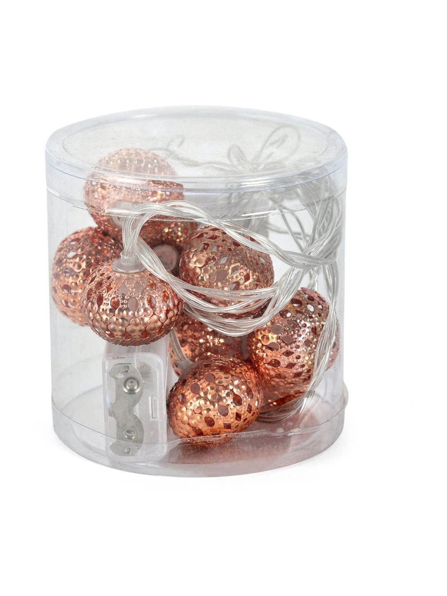 @home Brown Plastic 10-In-1 Festiva Sphere String Light