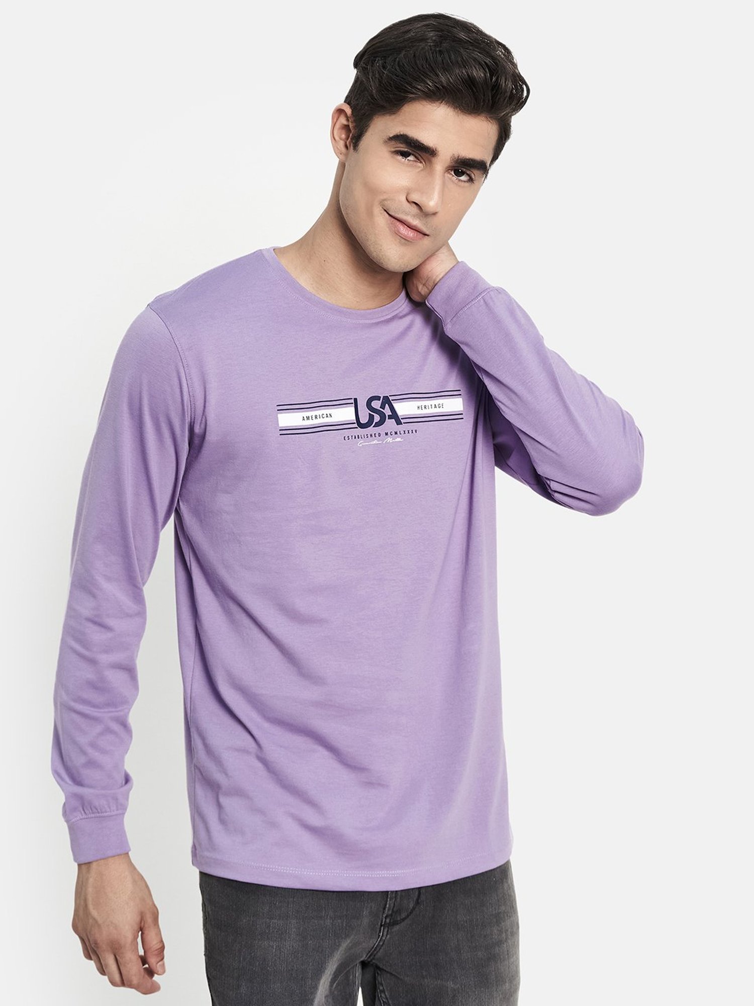 METTLE Light Purple Crew T-Shirt