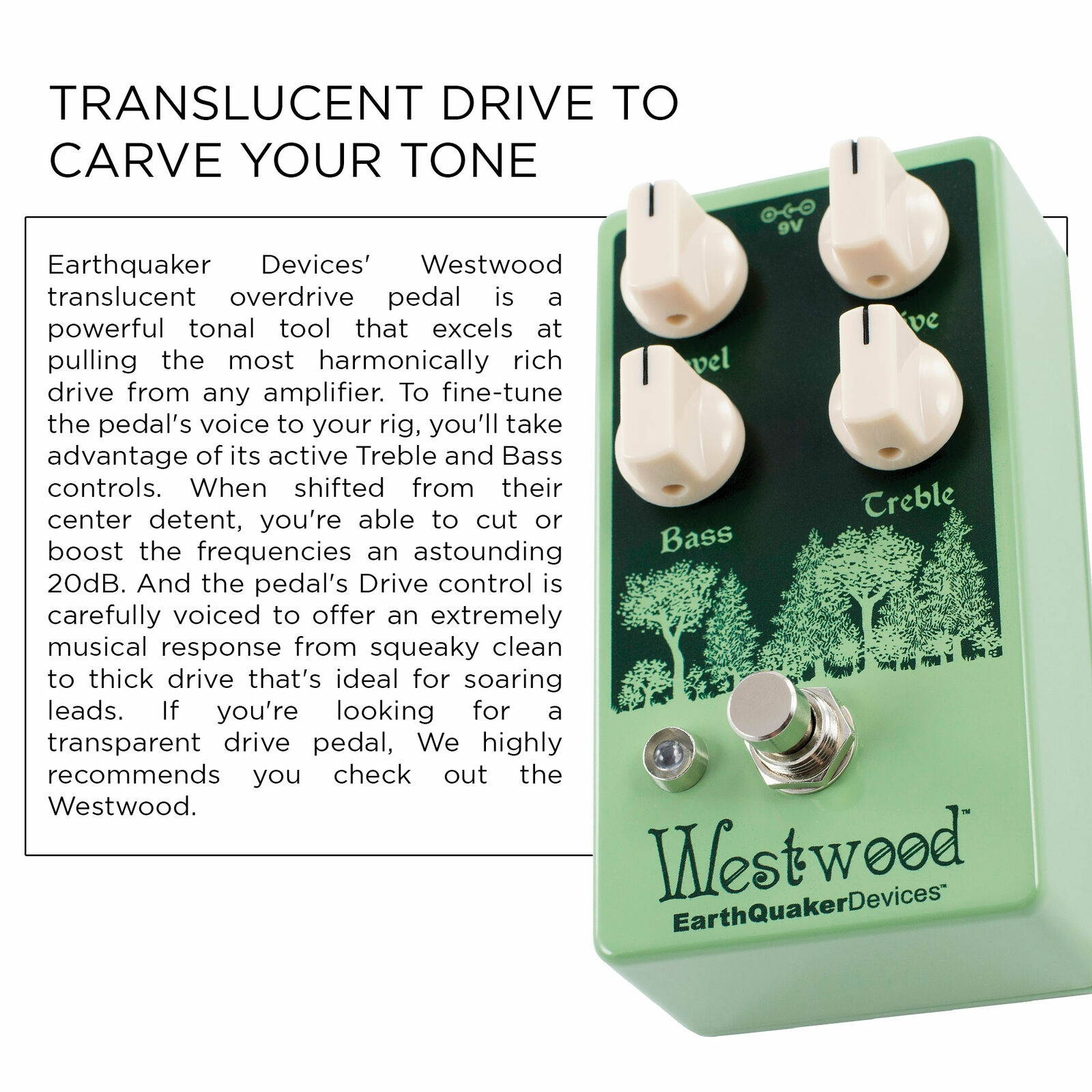 EarthQuaker Devices Westwood Overdrive Guitar Pedal