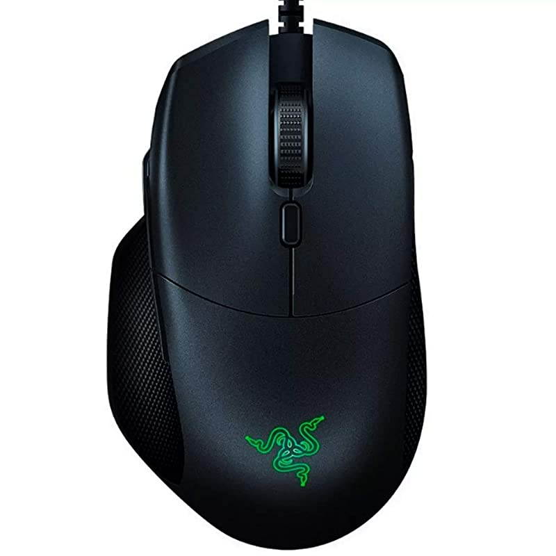 Basilisk Essential Gaming Mouse 6400 DPI Optical Sensor Chroma RGB Lighting 7 Programmable Buttons Mechanical Switches Matte Black