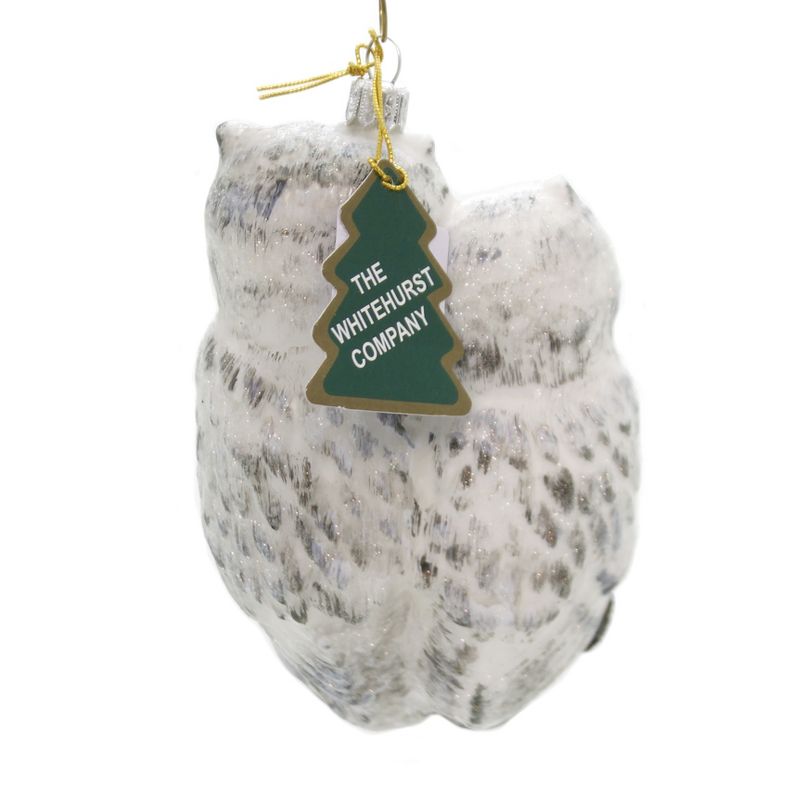 Holiday Ornaments 4.75" Two Owls Hand Painted  -  Tree Ornaments