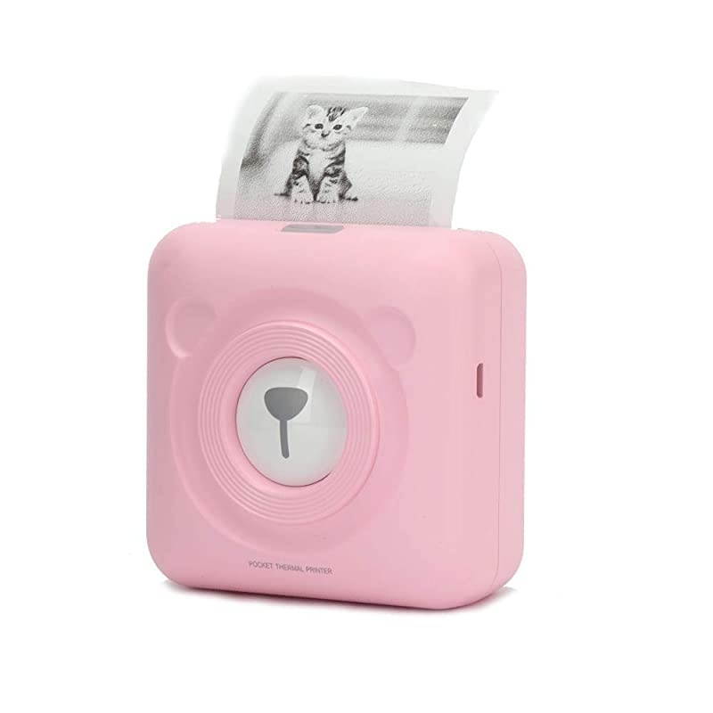 Mini Bluetooth Pocket Printer,Peripage Printer, Portable Label Sticker Receipt Printer, Compatible with Android iOS Devices Windows System for Mothers Gifts,Child Painting Couple.