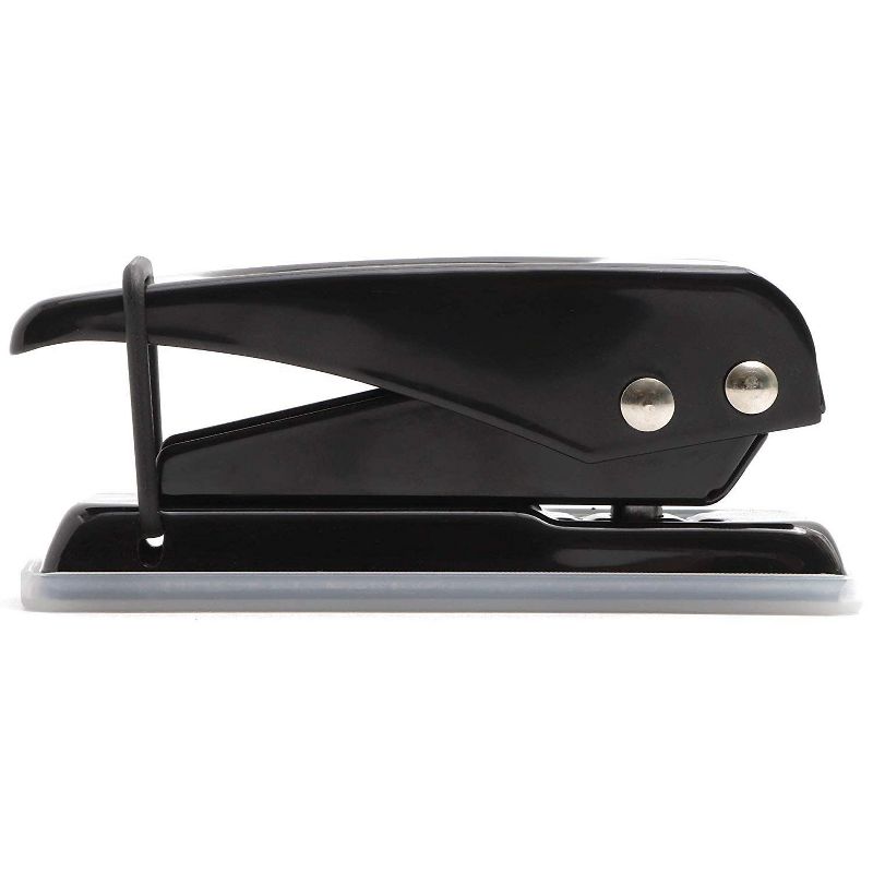 Business Source Heavy-duty 3-hole Punch - Black