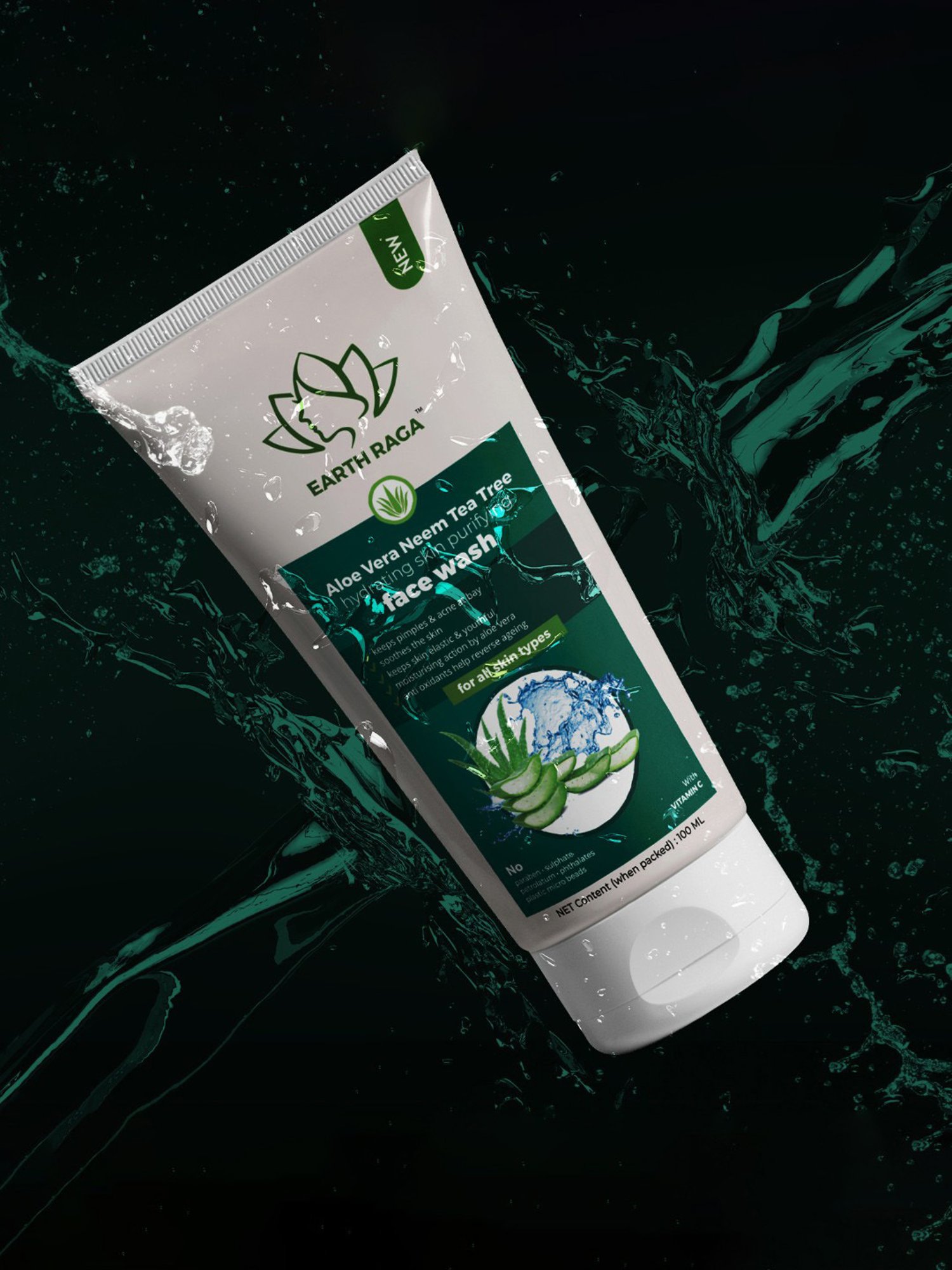 Earthraga Hydrating Skin Purifying Face Wash - 100 ml