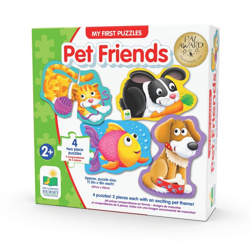 The Learning Journey My First Shaped Puzzle Pet Friends 4 two piece puzzles