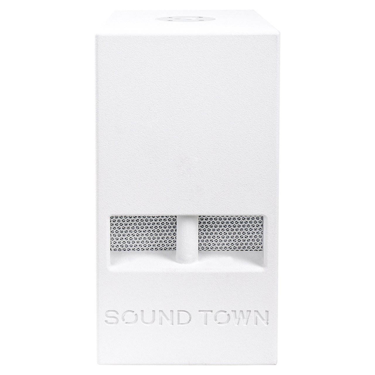 Sound Town CARME CARME Series 10&rdquo; 700W Passive PA/DJ Subwoofer with Folded Horn Design, White (CARME-110SW)