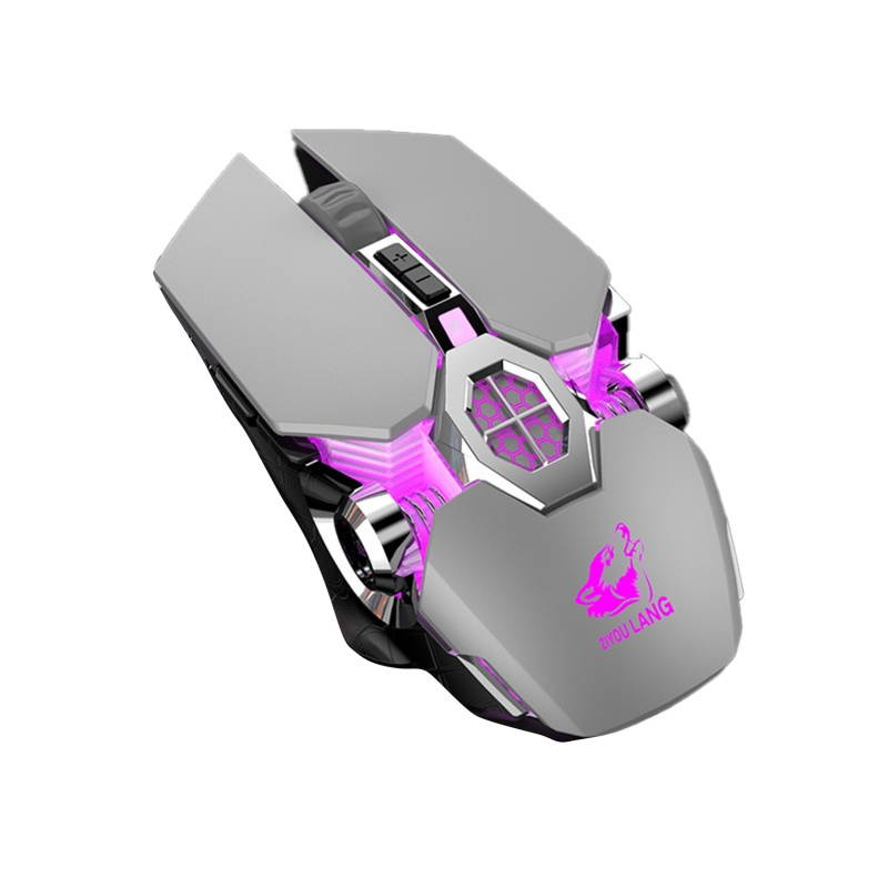 X13 Portable Colorful Light ABS 2.4GHz Rechargeable Silent Wireless Laptop Mouse