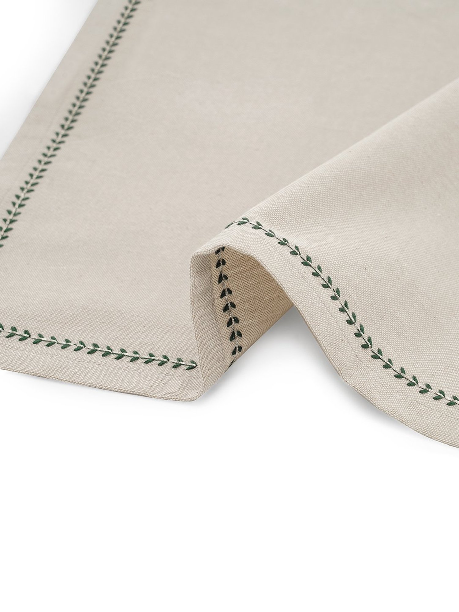 Pure Home and Living Beige Cotton Embroidery Table Napkins