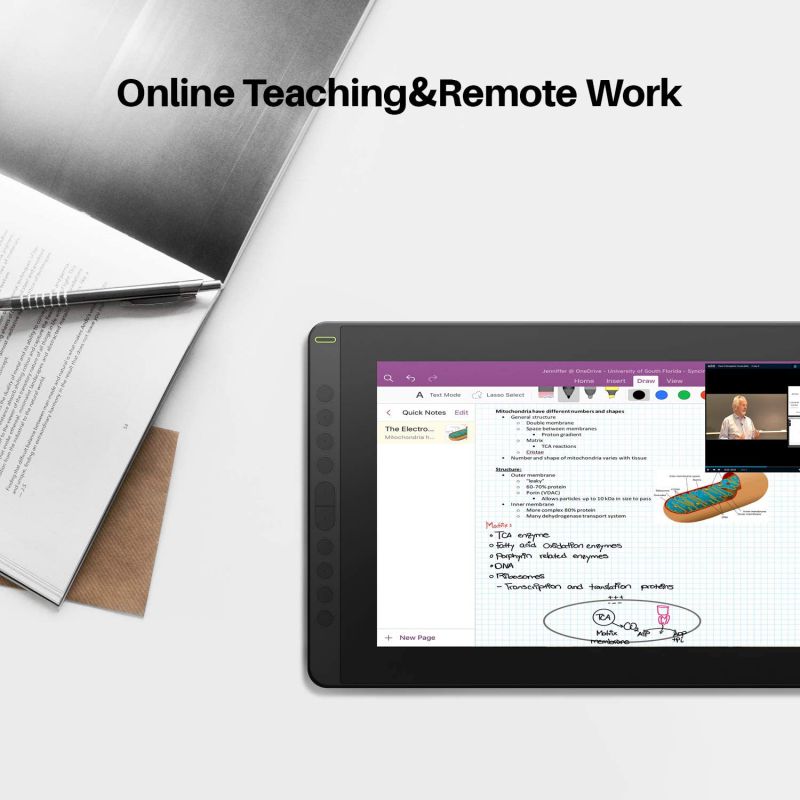 2021 HUION KAMVAS 16 Graphics Drawing Tablet with Full-Laminated Screen Anti-Glare 10 Express Keys Android Support Battery-Free Stylus 8192 Pen Pressure Tilt 15.6 Inch (Black)