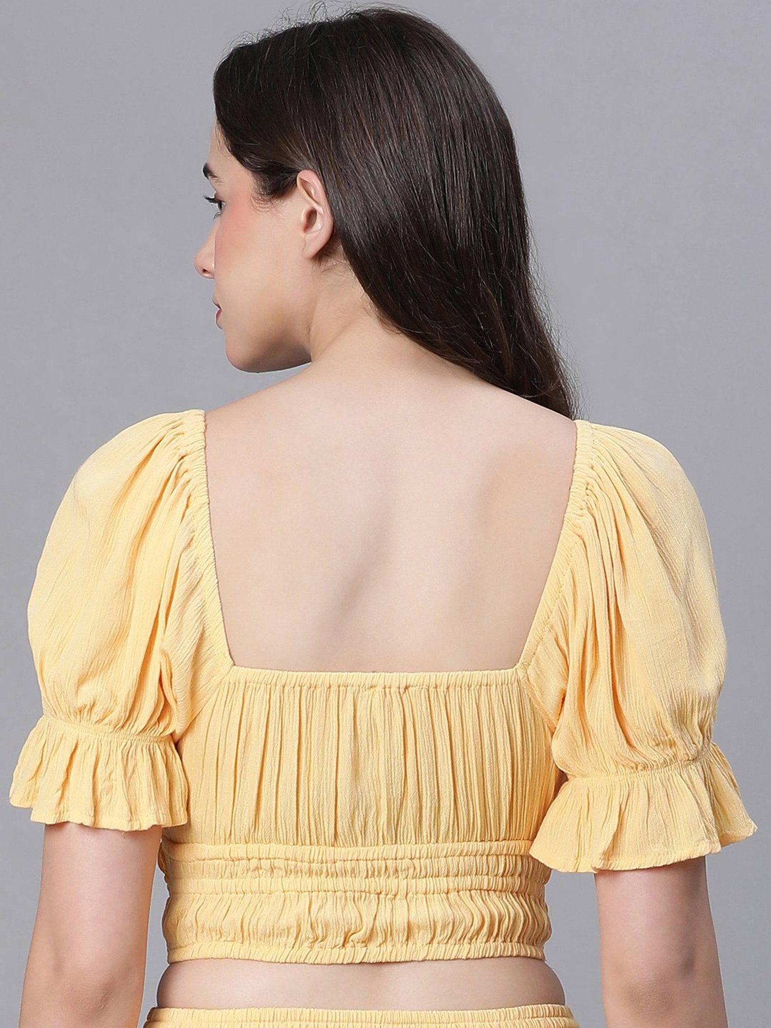 Oxolloxo Light Yellow Crop Top