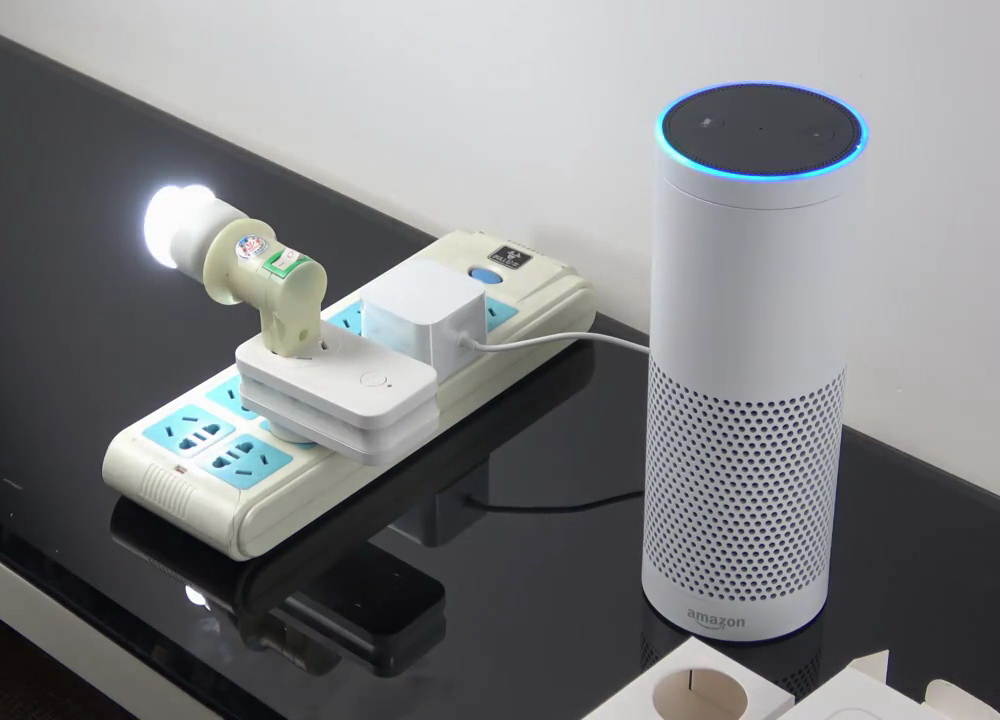 KINCONY ZigBee 3.0 UK Smart Plug Power Socket Remote Control Outlet Compatible With  Alexa Echo Plus