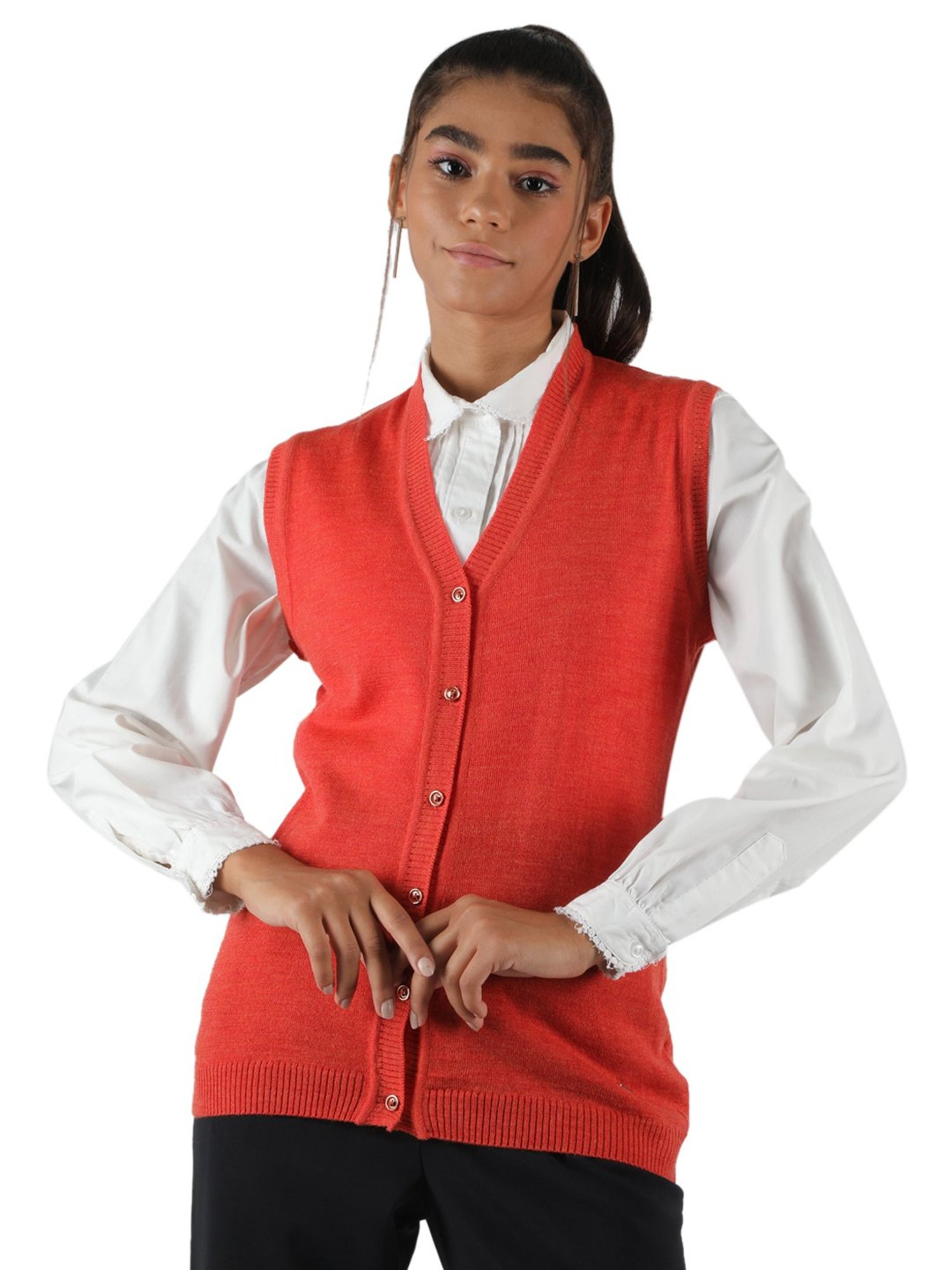 Monte Carlo Orange Open Front Cardigan