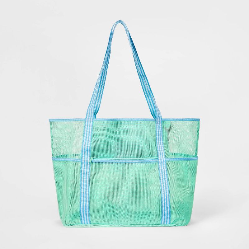 Beach Bag with Pockets Teal - Sun Squad™