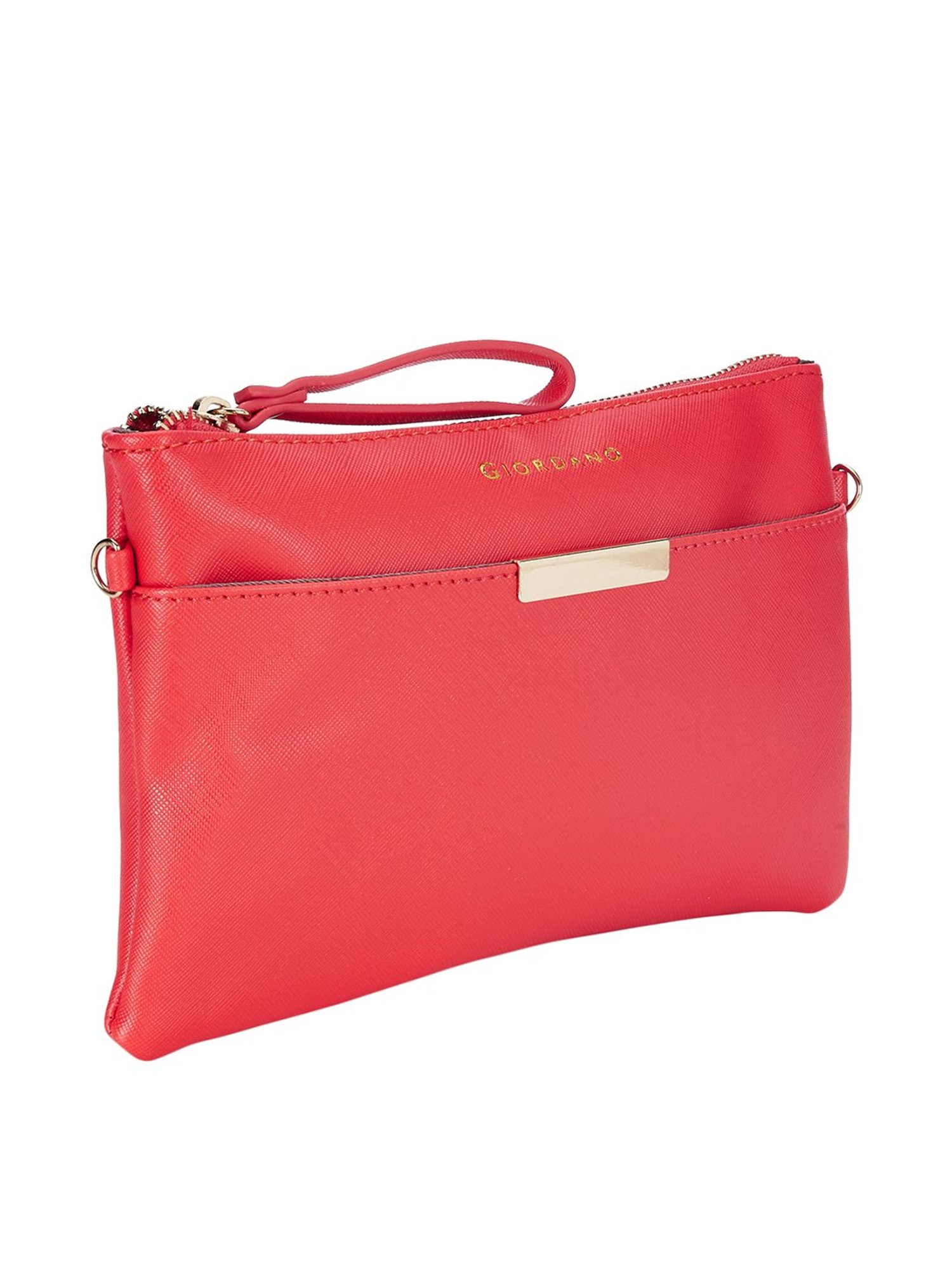 Giordano Red Solid Casual Wristlet Wallet for Women