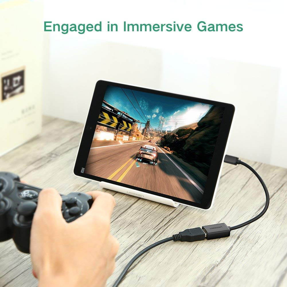 UGREEN Micro USB to USB, Micro USB 2.0 OTG Cable 2 Pack On The Go Adapter Micro USB Male to USB Female for Samsung S7 S6 Edge S4 S3, LG G4, Dji Spark Mavic Remote Controller, Android Tablets