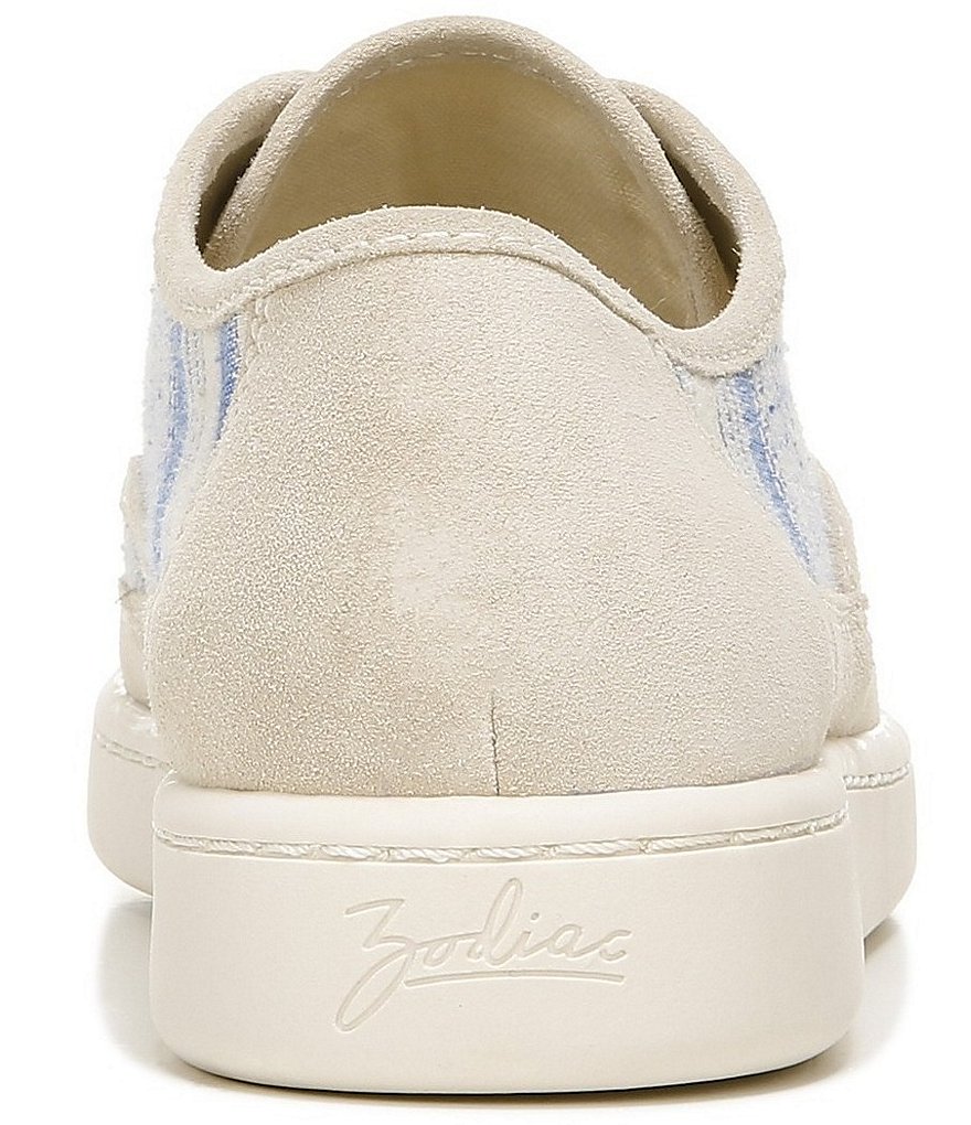 Zodiac Cheezburger Striped Lace-Up Sneakers