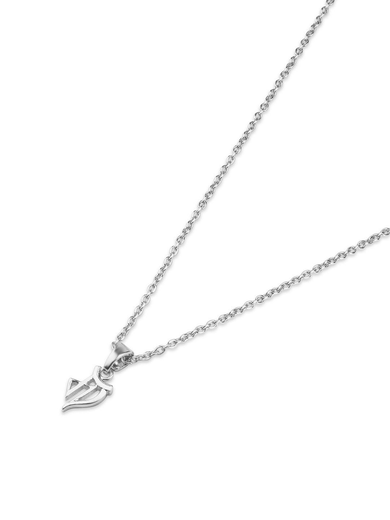 The Bro Code Silver-Plated Maa Pendant Necklace for Men