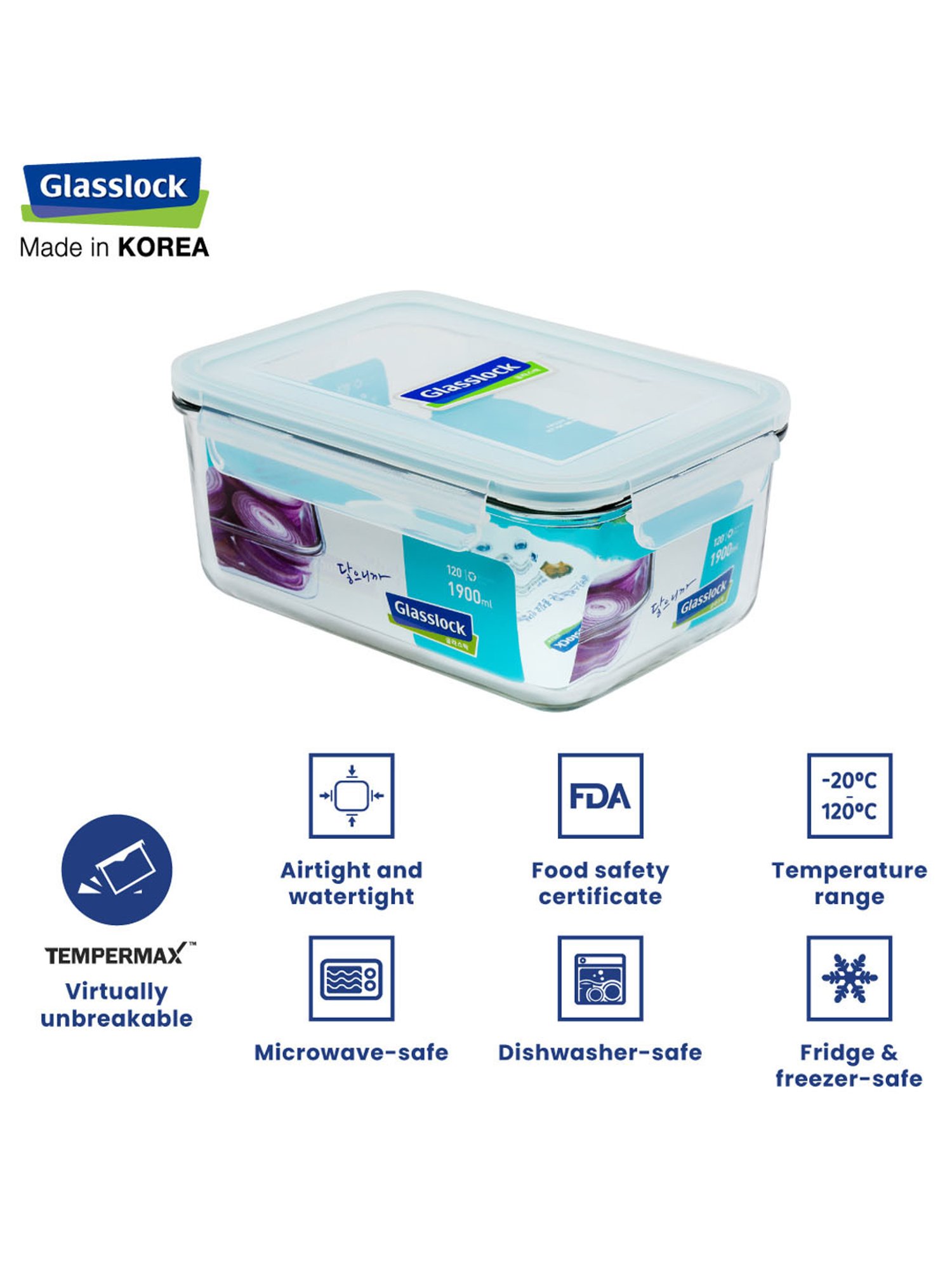 Glasslock Transparent Glass 150 ml Jars and Container