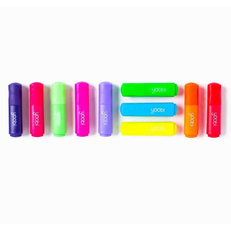 Mini Highlighters - Multicolor, 10 Pack - Yoobi™
