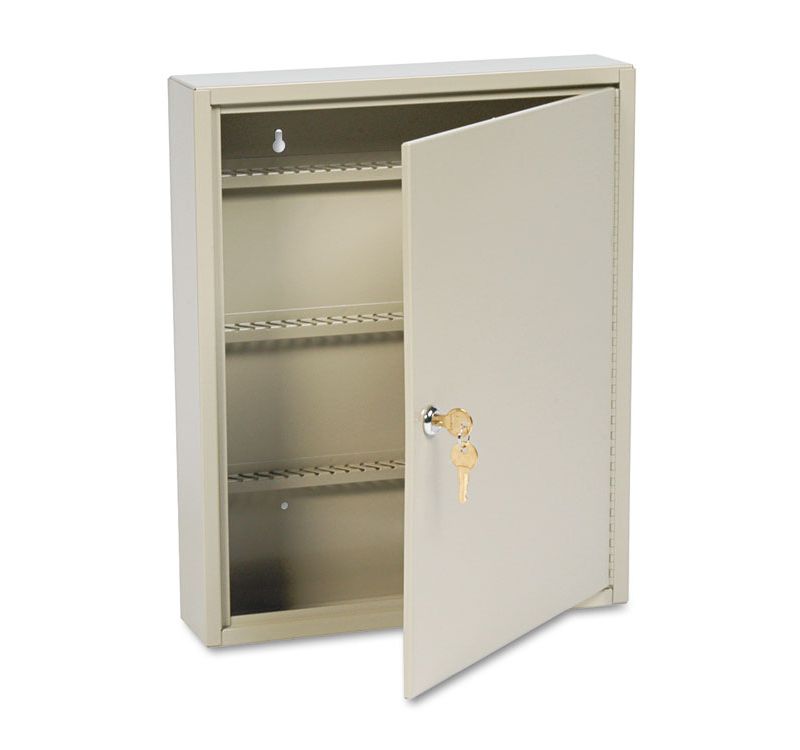 SteelMaster Uni-Tag Key Cabinet 110-Key Steel Sand 14 x 3 1/8 x 17 1/8 201911003