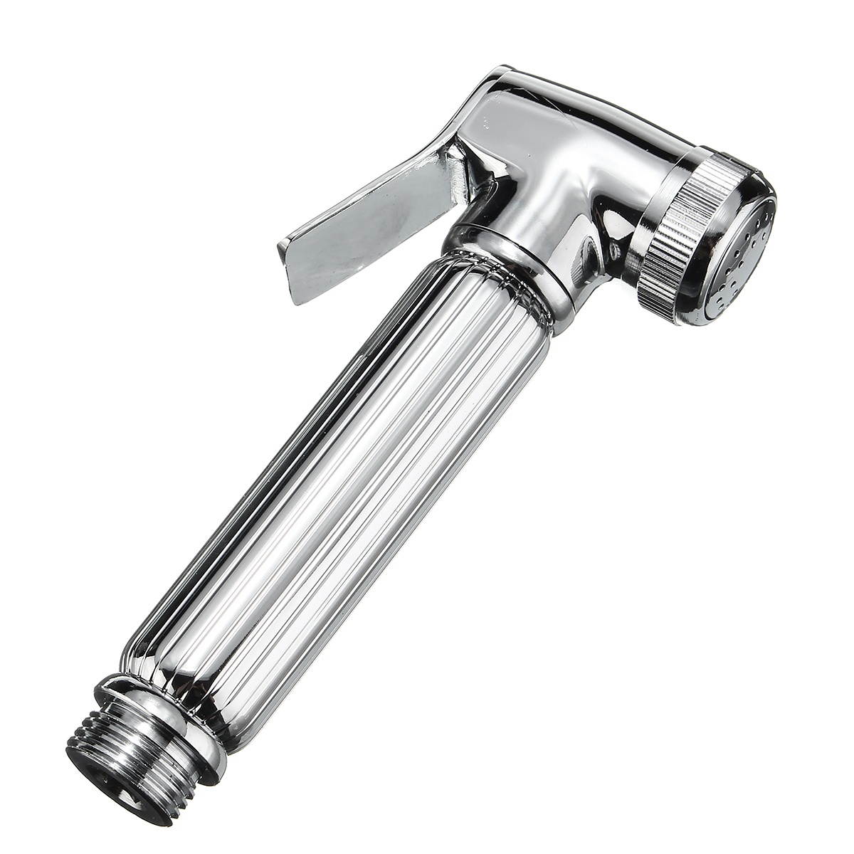 Brass Shattaf Douche Spray Bidet Toilet Shower Head Nozzle Holder Silver Bidet Cleaning Device #1