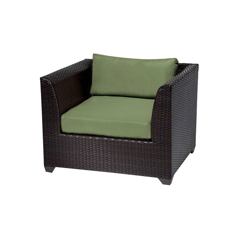 3pc Outdoor Wicker Conversation Set with Sofa Chairs & Table - Crestlive Products