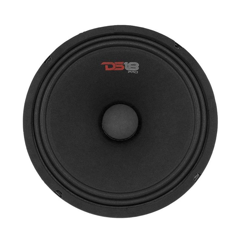 DS18 Pro GM 6.5" 480W 8 Ohm Mid Range Car and Truck Door Loudspeaker (2 Pack) w/Audiopipe ATR-3721 3.75" 350W Titanium Car Audio Bullet Tweeter, Pair
