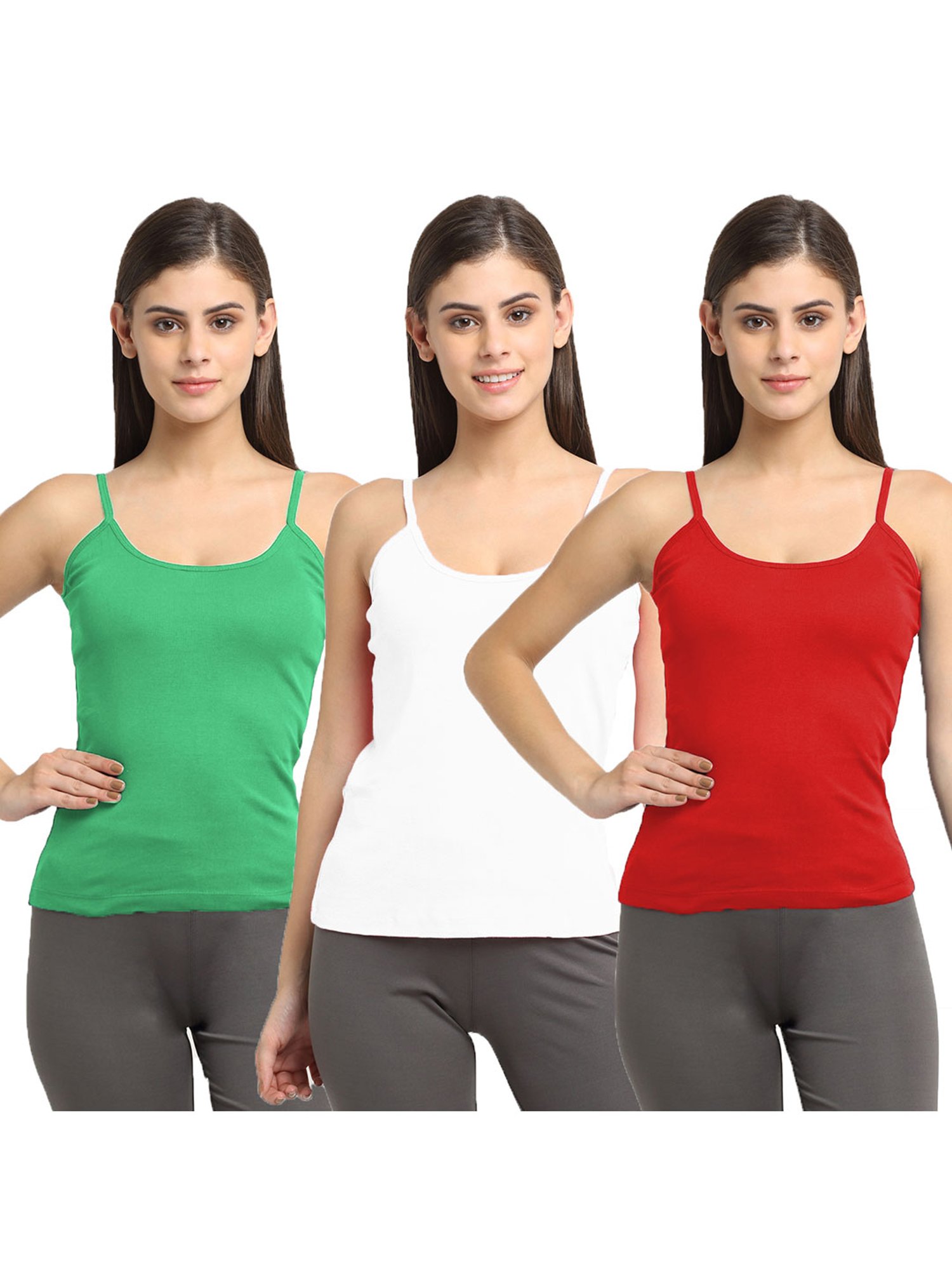 Friskers Multicolor Slim Fit Camisole