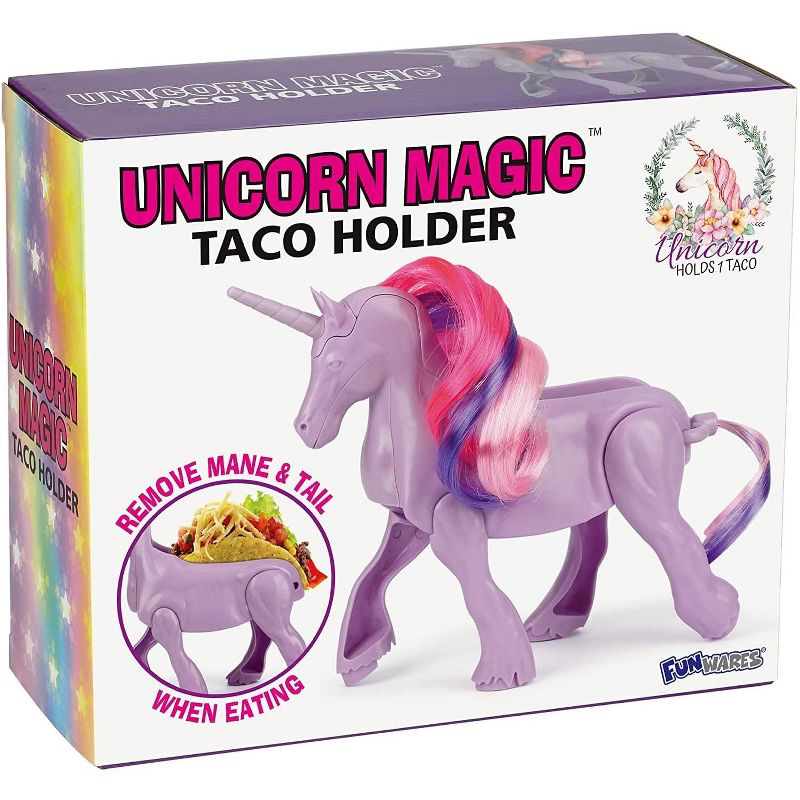 Funwares Unicorn Magic Sculpted Taco & Snack Holder