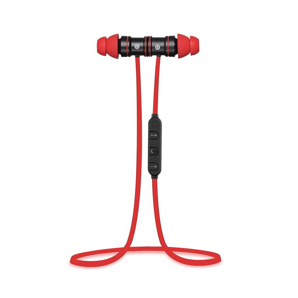 REYTID Wireless In-Ear Sports Earphones w/ In-Line Microphone & Volume Control - Heavy Bass, Magnetic Design, Sweatproof Headphones - Bluetooth Earbuds Headset Compatible with iPhone & Android