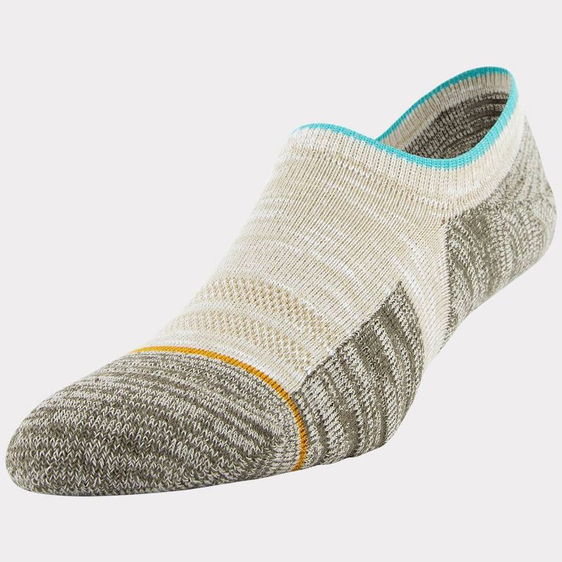 Signature Gold by GOLDTOE Men's Native Nomad Invisible Sneakers Slub Socks 2pk - Denim 6-12.5