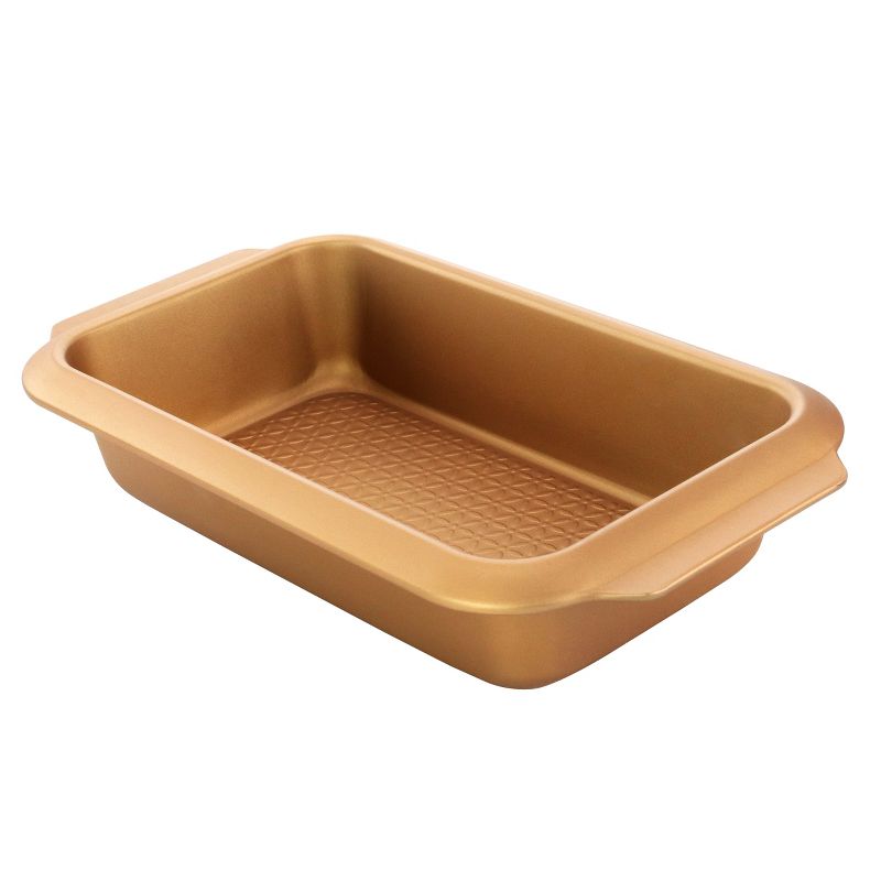 Gibson Home 13.8" Country Kitchen Carbon Steel Loaf Baking Pan in Copper