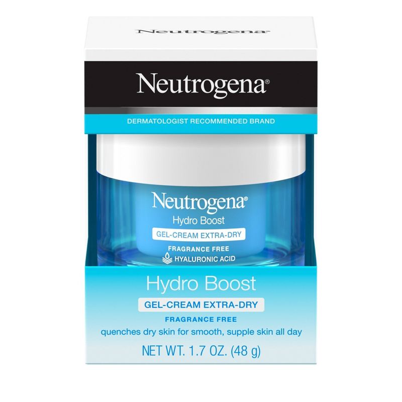 Unscented Neutrogena Hydro Boost Hyaluronic Acid Gel Face Moisturizer to hydrate and smooth extra-dry skin - 1.7oz