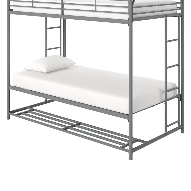 Twin Betony Kids' Bunk Bed with Storage Bins Silver - Room & Joy