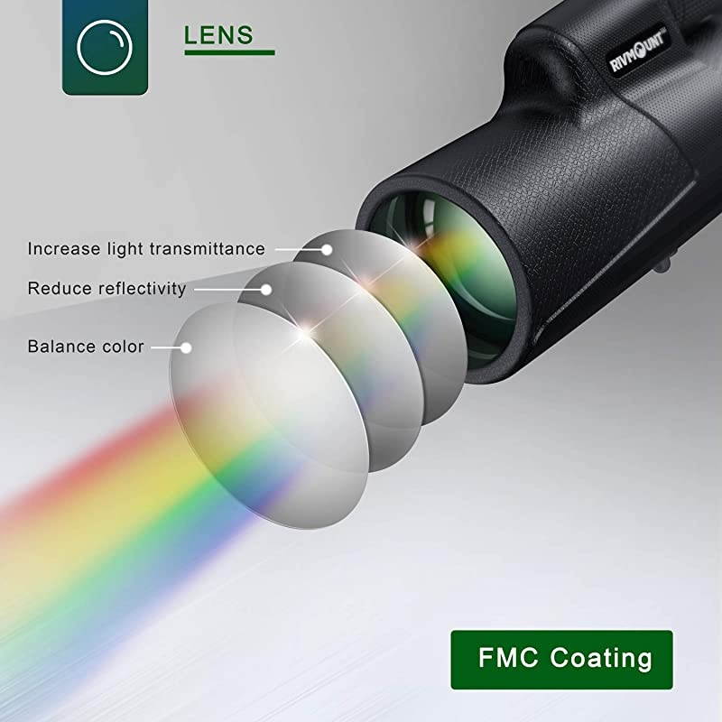 Monocular for Adults and Kids Compact 10x42 HD BAK4 Prism FMC Lens Durable for Travel Hiking Birdwatching and Matchwatching with Tripod