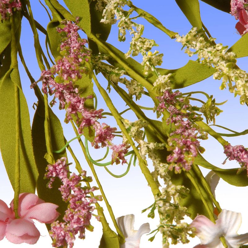 Artificial Spring Wreath Pink 22" - National Tree Company