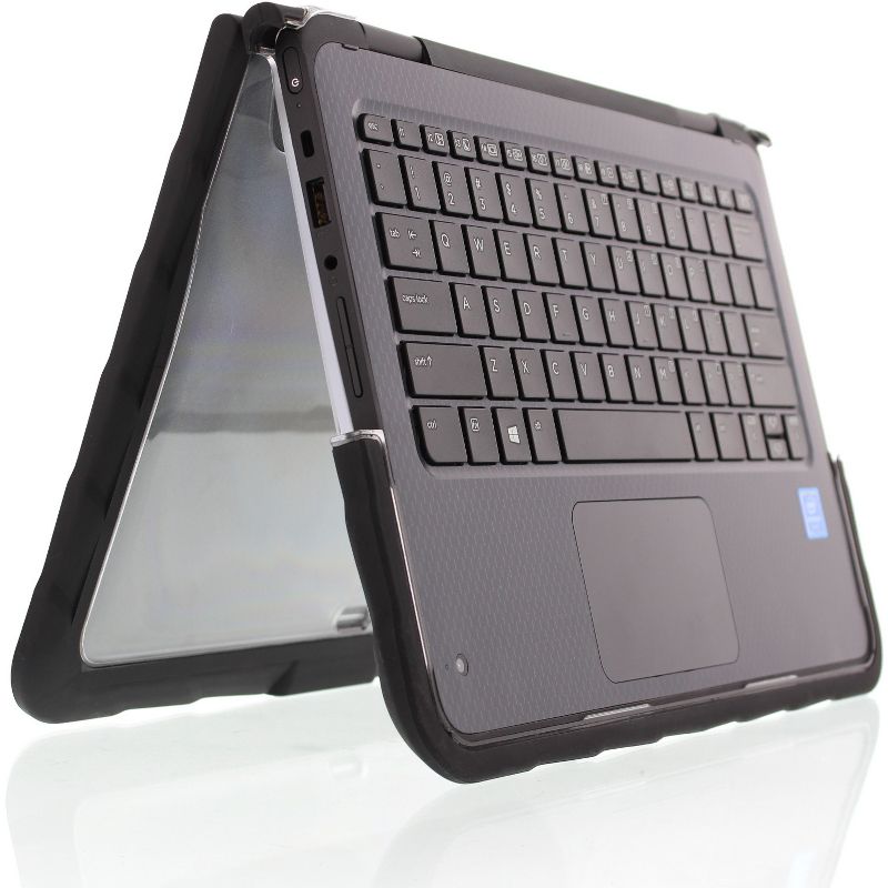 Gumdrop DropTech HP Elitebook X360 1030 G2 2-in-1 Case - For HP Notebook - Black, Transparent - Drop Resistant, Shock Resistant