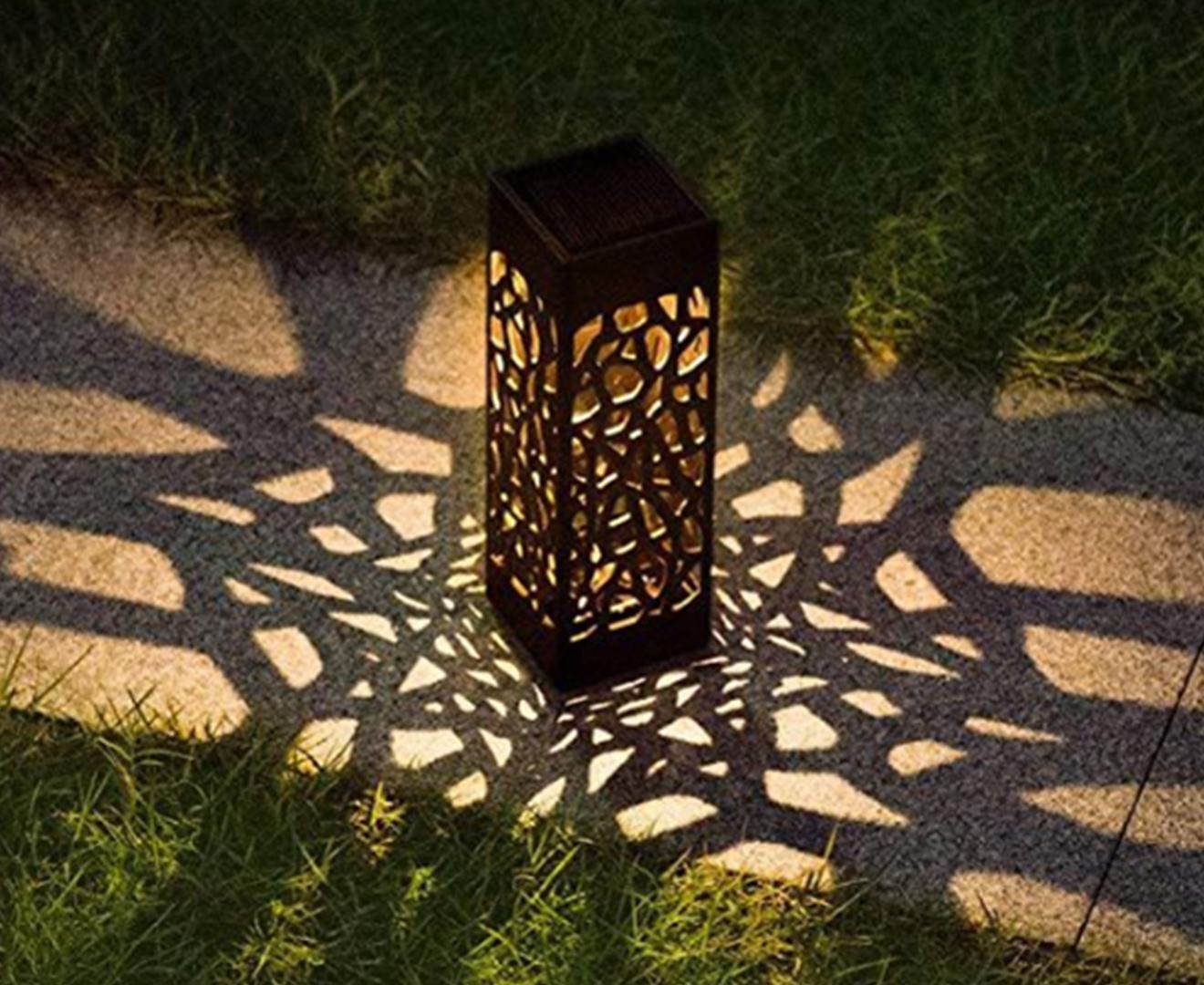 Select Mall 6PCS Solar Hollow Light Solar Lawn Light Solar Landscape Light Solar Garden Light Suitable for Outdoor Lighting