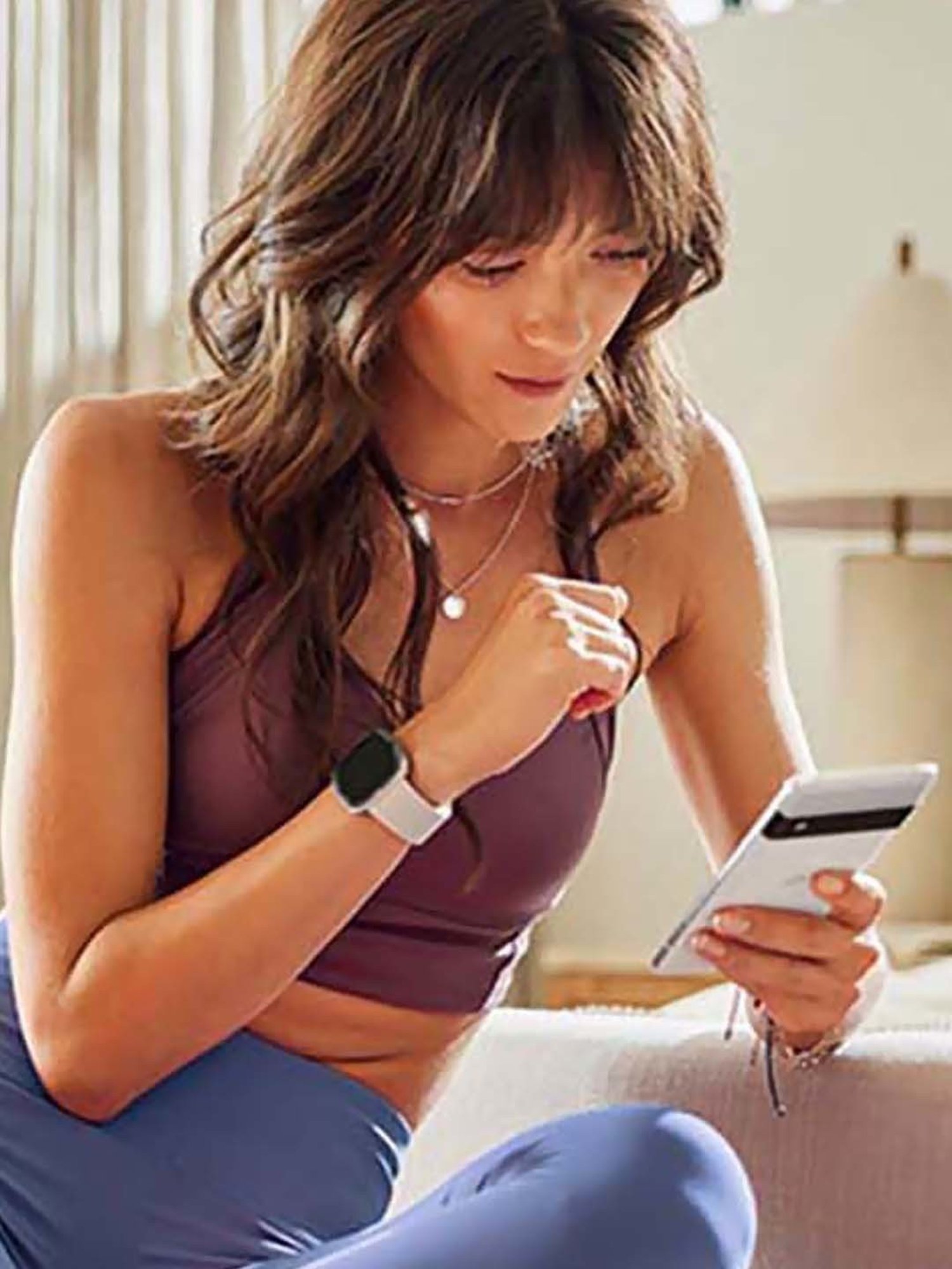 Fitbit Sense 2 Health & Fitness Watch (Blue Mist / Soft Gold Aluminium)