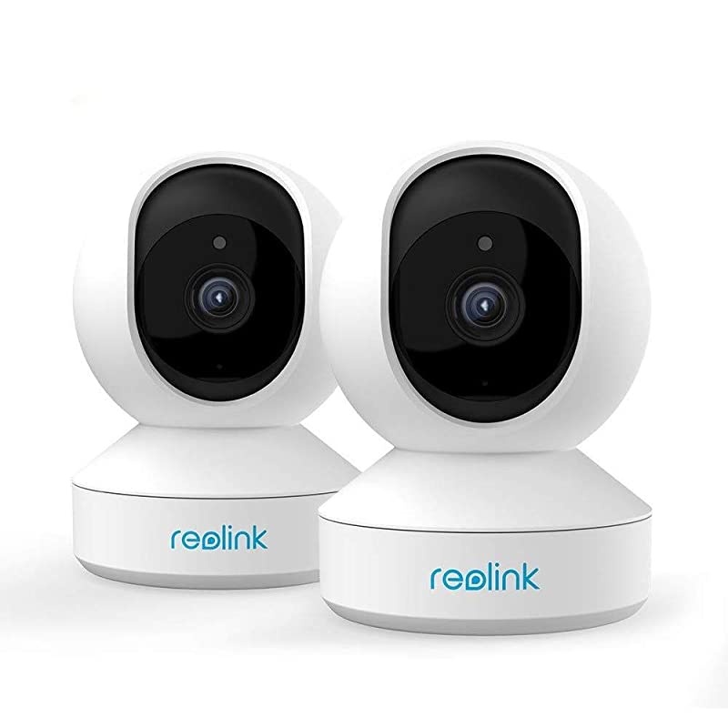 Home Security Camera System  3MP HD Plugin Indoor WiFi Camera Pan Tilt Pet Camera Baby Monitor Night Vision 2 Way Audio Motion Alerts 7 Day Free CloudLocal SD Card Storage E12 Pack