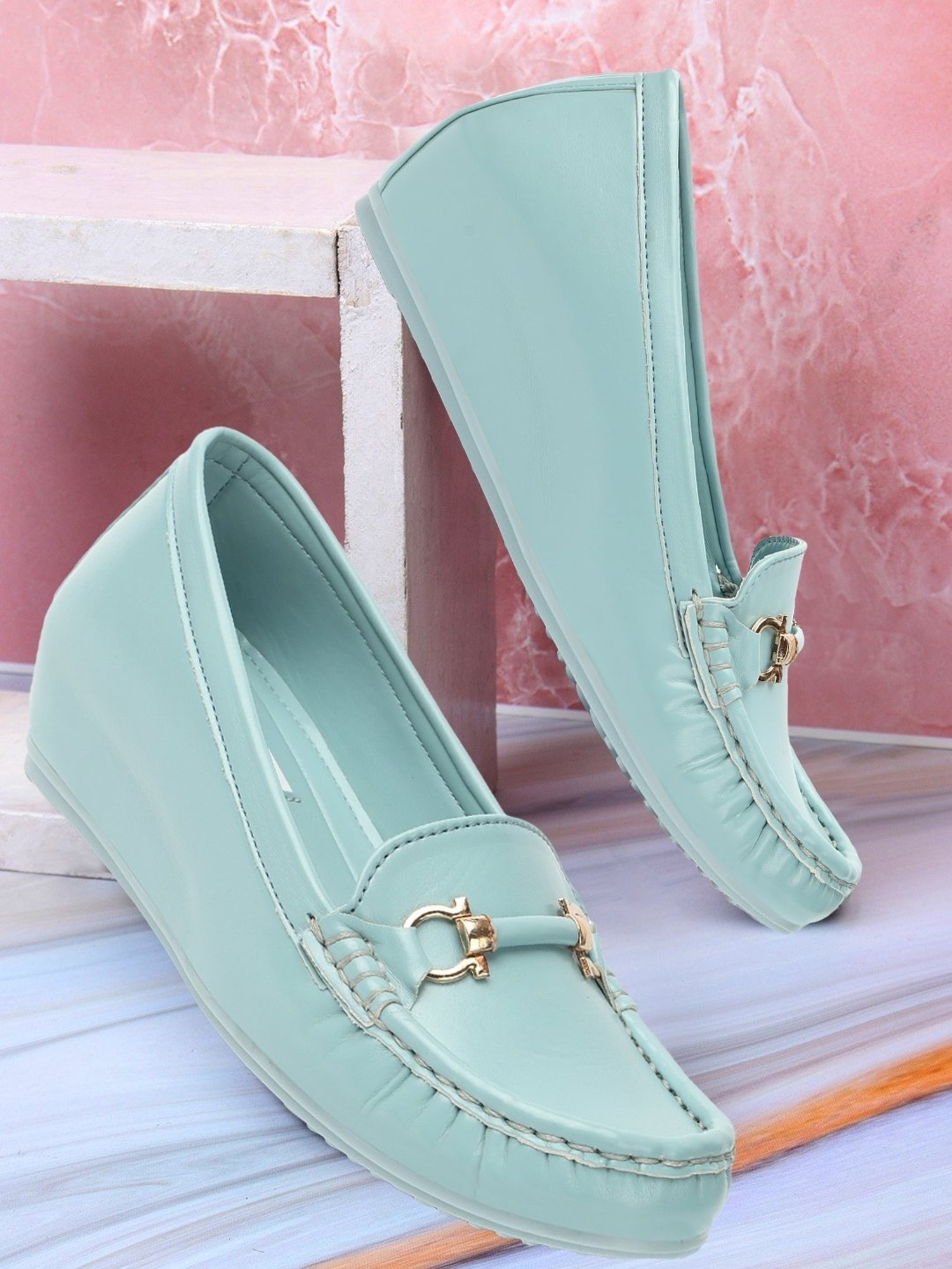 Elle Women's Sky Blue Casual Loafer