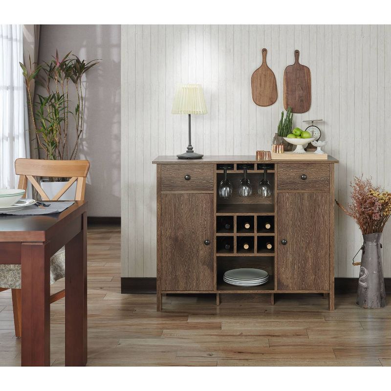 Aster High Bar Cabinet Light Wood - RST Brands