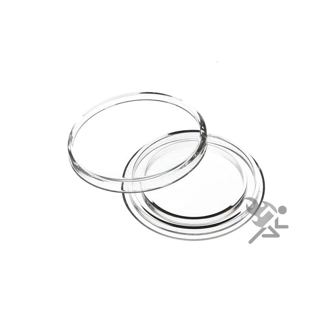 (25) Genuine Air-Tite Coin Holders Brand Direct Fit Coin Capsules Protect your Valuable Silver, Gold, Platinum, Challenge, and Medallion Coins with our Crystal Clear Protective Holders (A-21 (21.2mm))