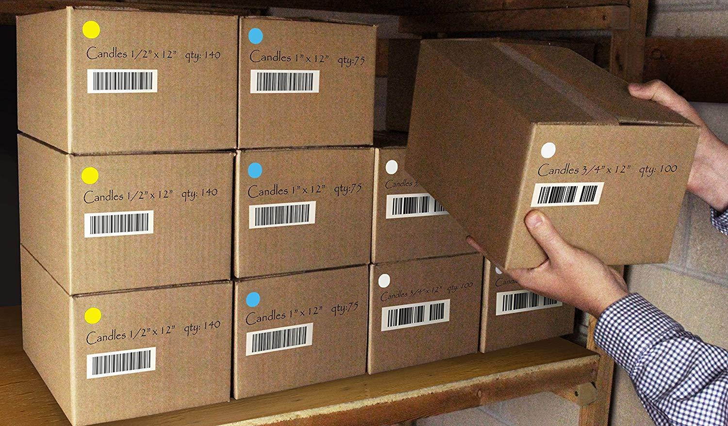 ChromaLabel 3/4 inch Color-Code Dot Labels | 1,000/Roll (Light Blue)