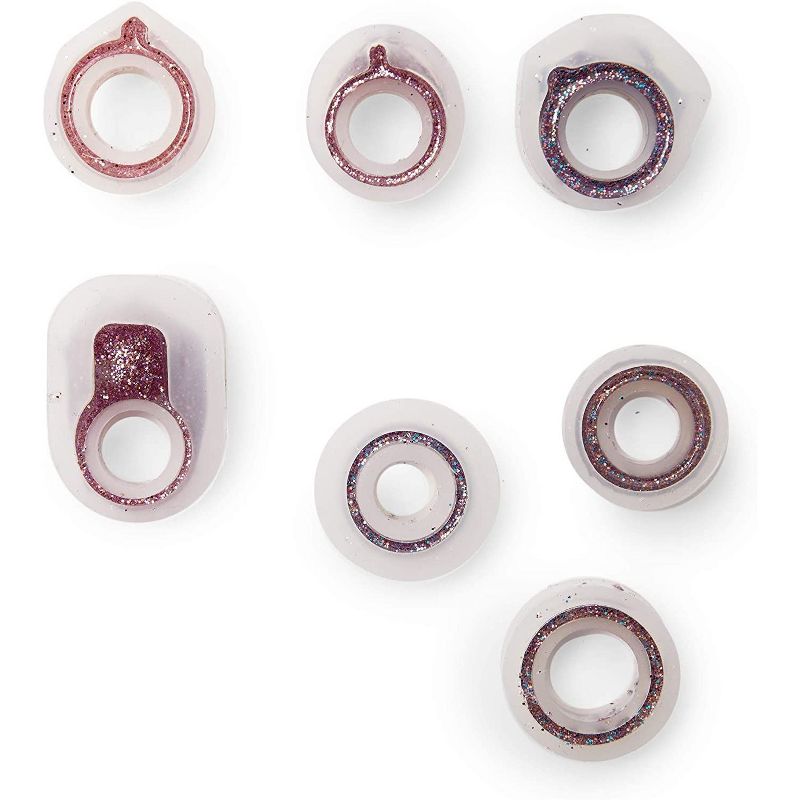 Bright Creations 30 pcs Resin Casting Kit for Rings, Round & Rhombic Cut for Jewelry Making, Craft Kits