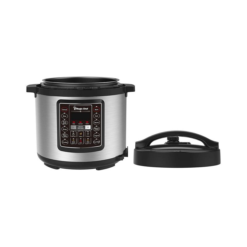 Crock-Pot SCCPVMC63SJ Multi Function Large 6 Quart Capacity 3-in-1 Home Food Cooker Convenient Kitchen Appliance, Stainless Steel