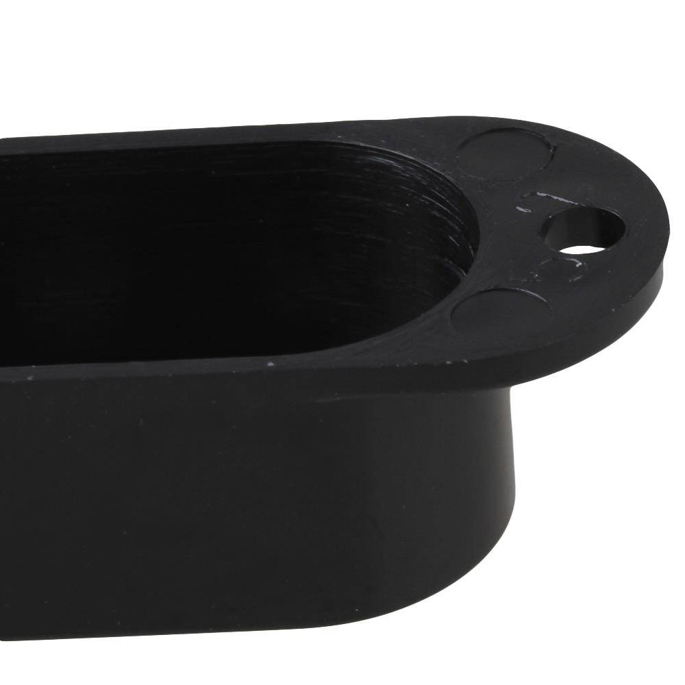 BQLZR 5PCS Black Electric Guitar Parts Set Single Coil Guitar Pickup Covers Plastic