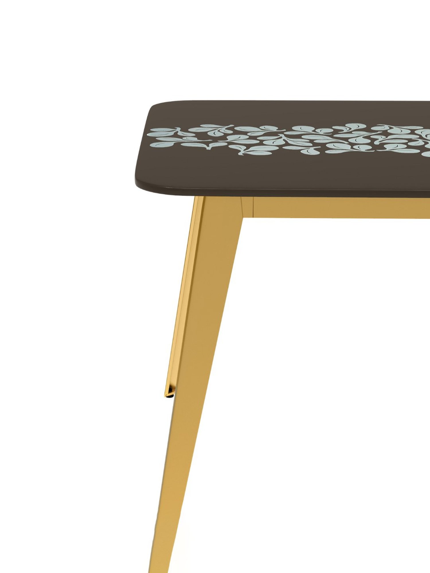 Godrej Interio Aurelia Grey & Yellow Tempered Glass 6 Seater Rectangular Dining Table